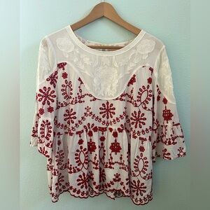 Beautiful embroidered cotton top